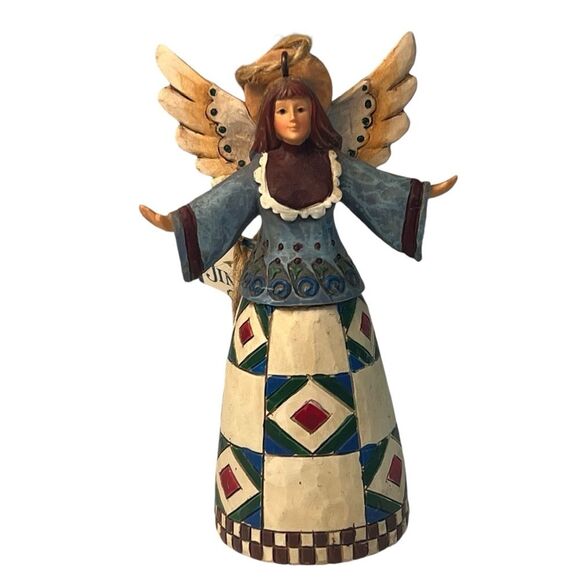 Jim Shore 2002 Angel Heartwood Creek Hanging Ornament C107462 Collectible Tag - Picture 1 of 8